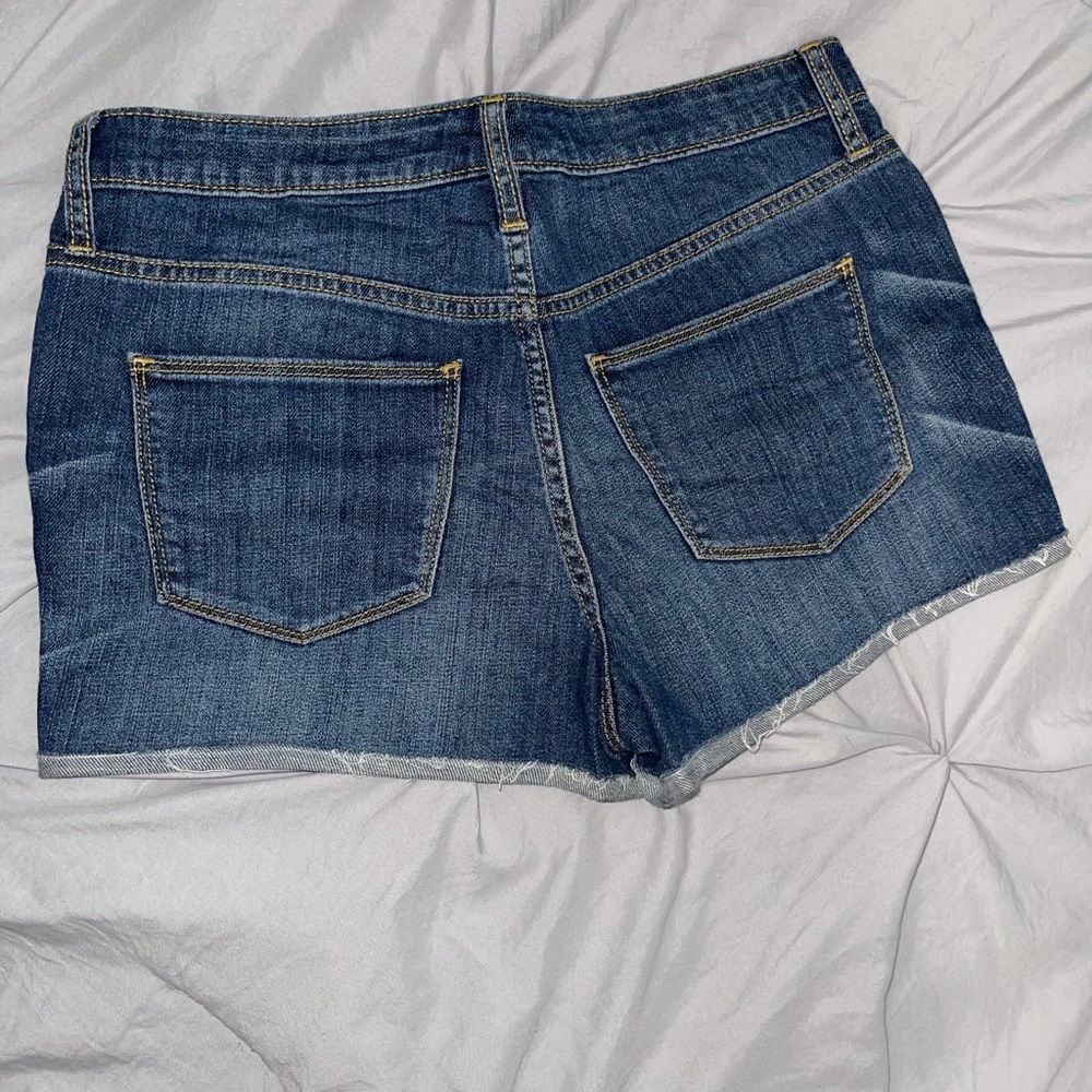 High Rise Denim Shorts - Picture 2 of 4